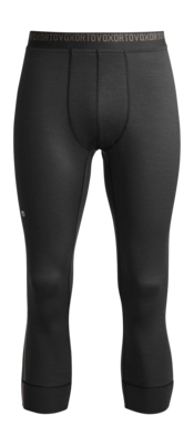 Legging Ortovox Herren 185 Rocknwool Short Pants Black Raven Regular Fit