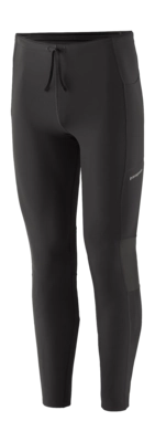Legging Patagonia Men Endless Run Tights Black Nauwsluitende pasvorm