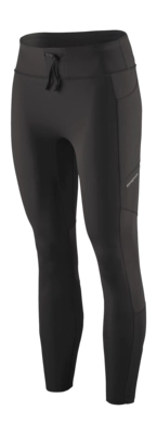 Legging Patagonia Women Endless Run 7/8 Tights Black Nauwsluitende pasvorm