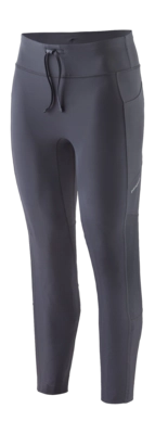 Legging Patagonia Women Endless Run 7/8 Tights Smolder Blue Nauwsluitende pasvorm