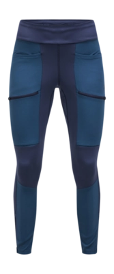 Legging Peak Performance Women Vislight Track Tights Salute Blue Blue Steel Nauwsluitende pasvorm