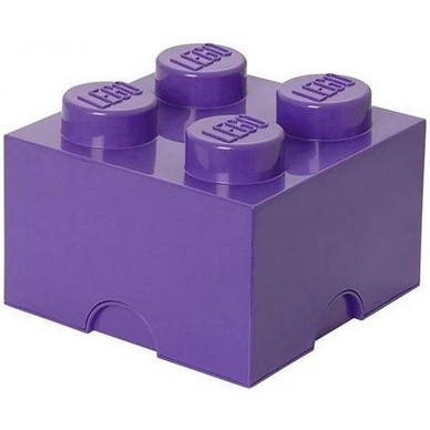 Opbergbox Lego Brick 4 Paars