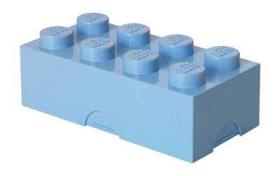 Brotdose LEGO 8 Hellblau