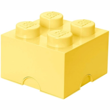 Opbergbox Lego Brick 4 Geel Cool