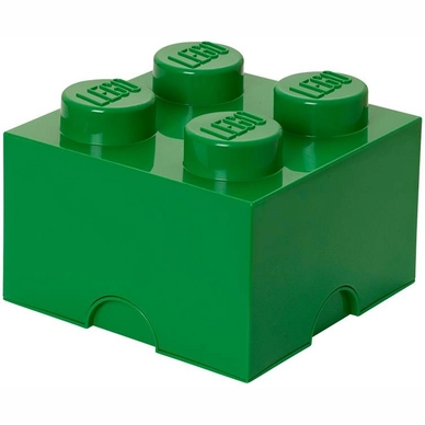 Storage Box Lego Brick 4 Green