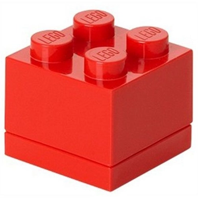 Opbergbox Lego Mini Brick 4 Rood