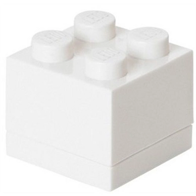 Opbergbox Lego Mini Brick 4 Wit