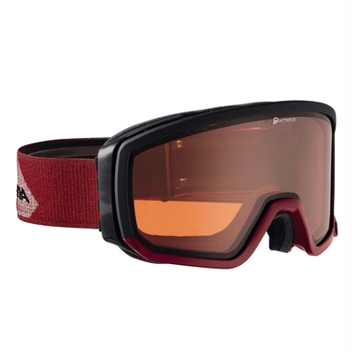 Skibrille Alpina Scarabeo QH Schwarz / Rot