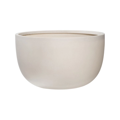 Flower Pot Pottery Pots Refined Sunny L Natural White 45 x 27 cm
