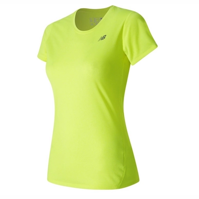 T-shirt de Tennis New Balance Short Sleeve Lime Heather