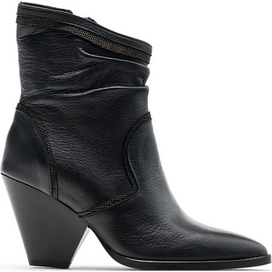 Rehab Women Lizzy Leather Mini Stud Black