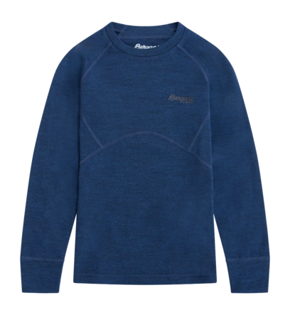 Longsleeve Bergans Kids Inner:Pure Merino Navy Blue 200 g/m²