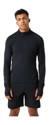 Funktionsshirt Björn Borg Midlayer Half Zip Herren Black Beauty