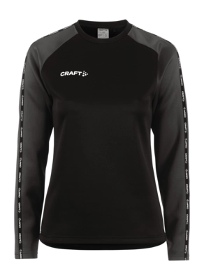 Longsleeve Craft Women Squad 2.0 Crewneck Black-Granite