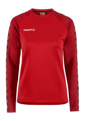 Longsleeve Craft Women Squad 2.0 Crewneck Bright Red-Express