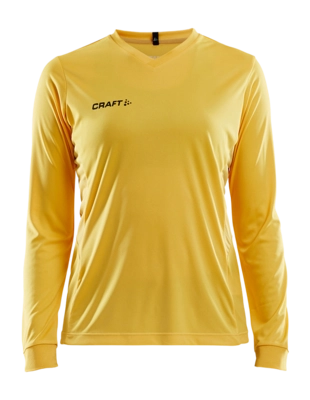 Longsleeve Craft Women Squad Jersey Solid LS Yellow Regular Fit