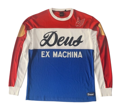 Longsleeve Deus Men Saber Moto Jersey Tri Colour