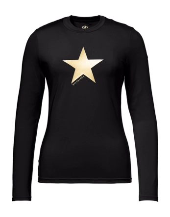 Longsleeve Goldbergh Women Lumen Long Sleeve Top Black Slim fit