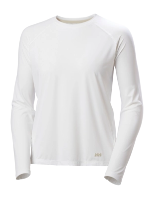 Longsleeve Helly Hansen Women Shine Solen LS Crew White Regular Fit