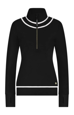 Longsleeve House of Gravity Women Contrast Black Sapphire X White Topaz