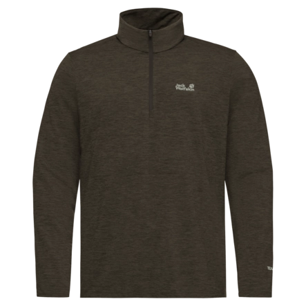 Longsleeve Jack Wolfskin Men Trail HZ Obsidian Moss Regular Fit