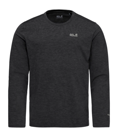 Longsleeve Jack Wolfskin Men Trail LS Black 0,21 kg
