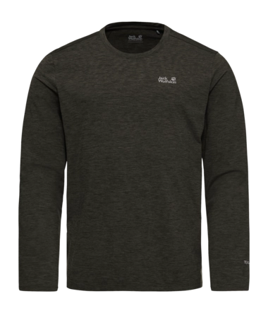 Longsleeve Jack Wolfskin Men Trail LS Obsidian Moss Regular fit