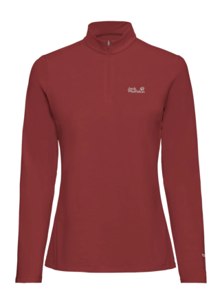 Longsleeve Jack Wolfskin Women Trail HZ Merlot Regular Fit