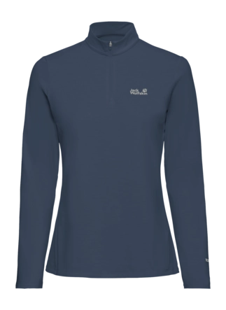Longsleeve Jack Wolfskin Women Trail HZ Midnight Sky Ruglengte 63,5 cm