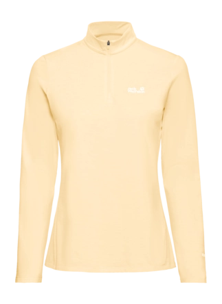 Longsleeve Jack Wolfskin Women Trail HZ Vanilla Cream Regular Fit