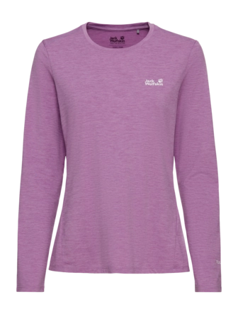 Longsleeve Jack Wolfskin Women Trail LS Vivid Orchid 170 g