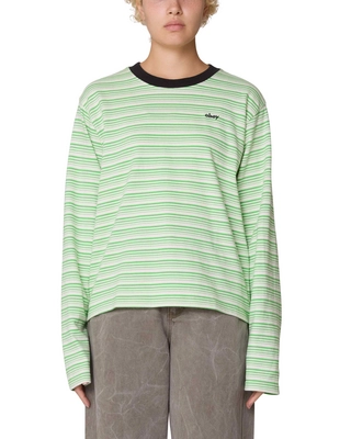 Langarmshirt Obey Dorothy Stripe Damen Natural Multi