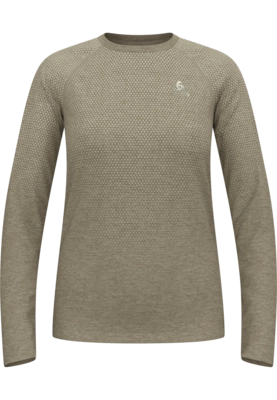 Longsleeve Odlo Women Essential Seamless Vetiver Melange Regular Fit