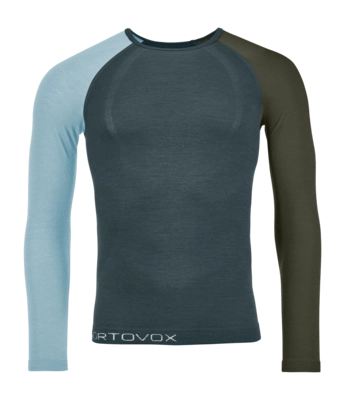 Longsleeve Ortovox Herren 120 Comp Light Dark Arctic Grey Long Sleeve Athletic Fit