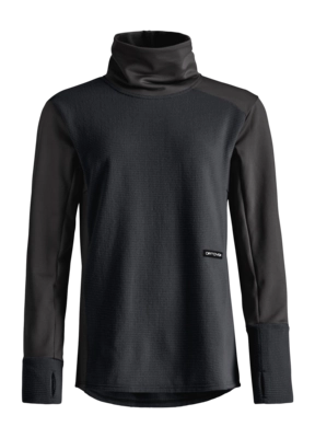 Longsleeve Ortovox Damen Fleece Cord Longsleeve Black Raven Loose Fit