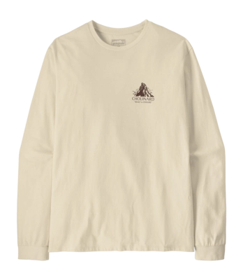 Longsleeve Patagonia Men L/S Chouinard Crest Responsibili-Tee Birch White