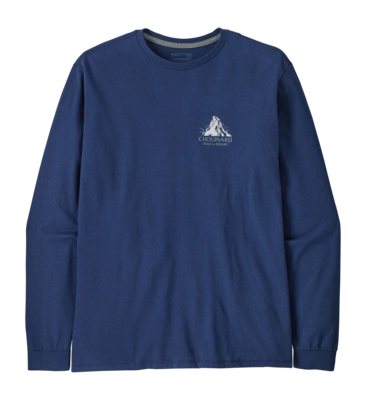 Longsleeve Patagonia Men L/S Chouinard Crest Responsibili-Tee Clement Blue