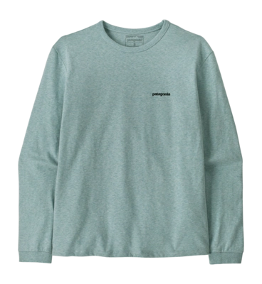 Longsleeve Patagonia Women L/S P-6 Logo Responsibili-Tee P-6 Outline: Virtually Blue