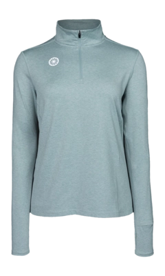 Longsleeve The Indian Maharadja Women Half Zip Light Sage