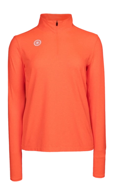 Longsleeve The Indian Maharadja Women Half Zip Neon Coral