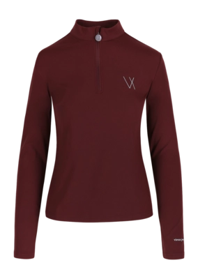 Longsleeve Vieux Jeu Women Renee Burgundy Top Regular Fit
