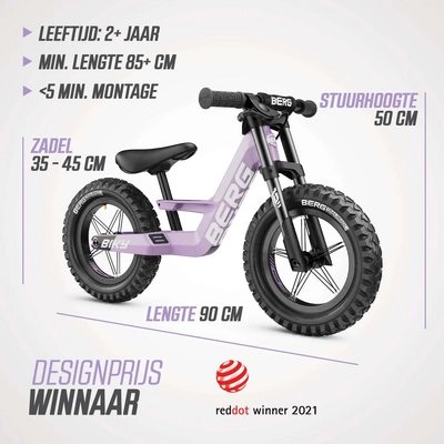 Loopfiets BERG Biky Cross Handbrake Purple | Loopfietsstore