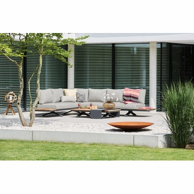Loungeset Suns Stockholm Hoekopstelling Large 3+3 Seater Matt Royal Grey / Soft Grey (3-delig)