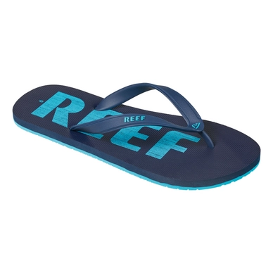 Slipper Reef Men Switchfoot Prints Blue Word