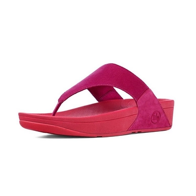 Slippers Dames FitFlop Lulu Canvas™ Rio Pink