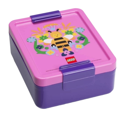 Lunchbox Lego Bee Paars