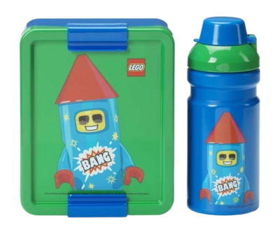Lunchset Lego Rocket Blauw