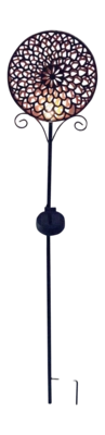 Lampe de Jardin Solaire Luxform Solar Stick Light Mandala Sun Flower (Lot de 2)