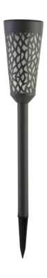 Gartenlampe Luxform Solar Torch Light Swansea Black (Set von 2)