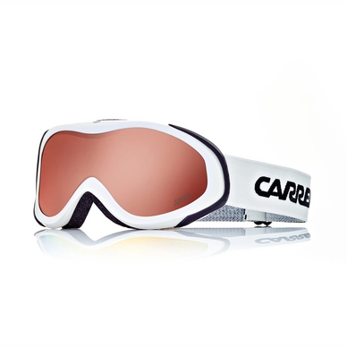 Skibril Carrera Chiodo White Shiny Frame/Super Rosa Lens
